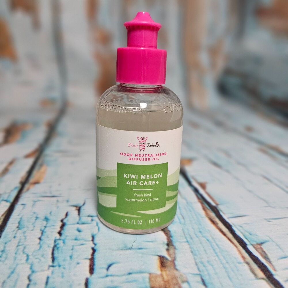 Pink Zebra Kiwi Melon Air Care+ Diffuser Oil 3.75 oz Odor Neutralizing NEW